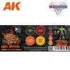 AK Interactive AK1072 Wargame Color Set - Lava Effects