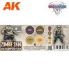 AK Interactive AK1076  Wargame Color Set - Zombie Skin