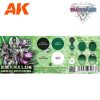 AK Interactive AK1078 Wargame Color Set - Emeralds and Green Gems