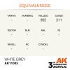 AK Interactive AK11003 White Grey 17 ml akril makett festék