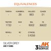 AK Interactive AK11006 Silver Grey 17 ml akril makett festék