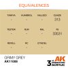 AK Interactive AK11008 Grimy Grey 17 ml akril makett festék