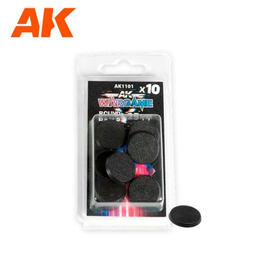 AK Interactive AK1101 Plastic Wargame Bases - Round Base 25mm