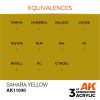 AK Interactive AK11040 Sahara Yellow 17 ml akril makett festék