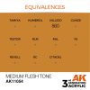 AK Interactive AK11054 Medium Flesh Tone 17 ml akril makett festék