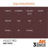 AK Interactive AK11075 Violet Red 17 ml akril makett festék