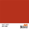 AK Interactive AK11092 Matt Red 17 ml akril makett festék