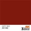 AK Interactive AK11095 Dirty Red 17 ml akril makett festék