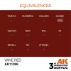 AK Interactive AK11096 Wine Red 17 ml akril makett festék