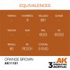 AK Interactive AK11101 Orange Brown 17 ml akril makett festék