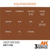 AK Interactive AK11102 Deep Brown 17 ml akril makett festék