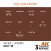 AK Interactive AK11104 Saddle Brown 17 ml akril makett festék