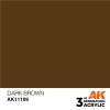 AK Interactive AK11109 Dark Brown 17 ml akril makett festék