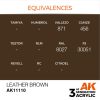 AK Interactive AK11110 Leather Brown 17 ml akril makett festék