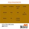 AK Interactive AK11117 Golden Brown 17 ml akril makett festék