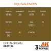 AK Interactive AK11126 Green-Brown, 17 ml akril makett festék