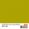 AK Interactive AK11138 Interior Yellow Green, 17 ml akril makett festék