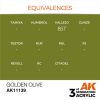 AK Interactive AK11139 Golden Olive, 17 ml akril makett festék