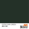 AK Interactive AK11153 Extra Dark Green, 17 ml akril makett festék