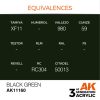 AK Interactive AK11160 Black Green, 17 ml akril makett festék