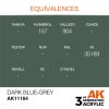 AK Interactive AK11164 Dark Blue-Grey, 17 ml akril makett festék