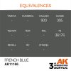 AK Interactive AK11166 French Blue, 17 ml akril makett festék