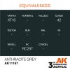 AK Interactive AK11167 Anthracite Grey, 17 ml akril makett festék