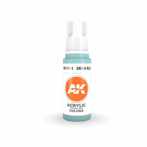 AK Interactive AK11174 Snow Blue, 17 ml akril makett festék