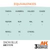 AK Interactive AK11174 Snow Blue, 17 ml akril makett festék