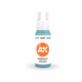   AK Interactive AK11176 Deep Sky Blue, 17 ml akril makett festék