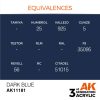 AK Interactive AK11181 Dark Blue, 17 ml akril makett festék