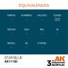 AK Interactive AK11185 Star Blue, 17 ml akril makett festék