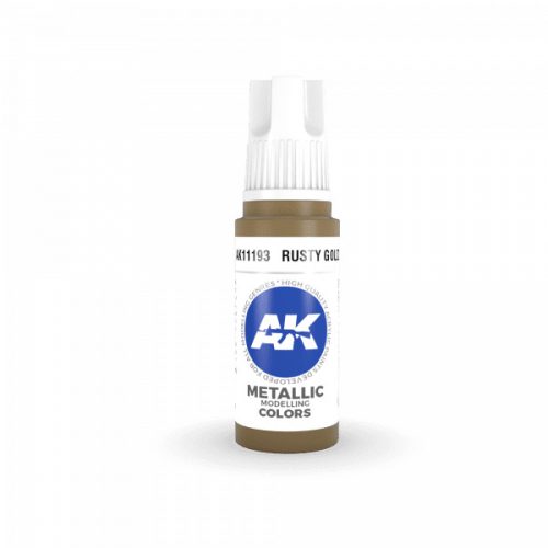 AK Interactive AK11193 Rusty Gold, 17 ml akril makett festék