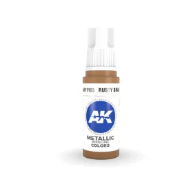   AK Interactive AK11195 Rusty Brass, 17 ml akril makett festék