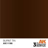 AK Interactive AK11198 Burnt Tin, 17 ml akril makett festék