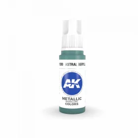   AK Interactive AK11200 Astral Beryllium, 17 ml akril makett festék