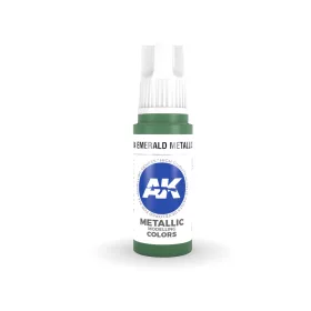   AK Interactive AK11204 Emerald Metallic Green, 17 ml akril makett festék