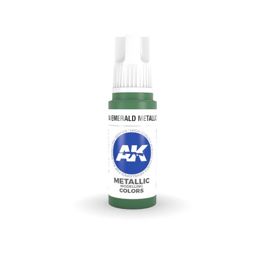 AK Interactive AK11204 Emerald Metallic Green, 17 ml akril makett festék