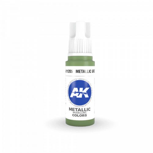 AK Interactive AK11205 Metallic Green, 17 ml akril makett festék