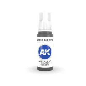 AK Interactive AK11212 Gun Metal, 17 ml akril makett festék