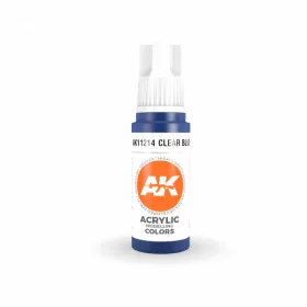   AK Interactive AK11214 Clear Blue, 17 ml akril makett festék