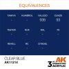 AK Interactive AK11214 Clear Blue, 17 ml akril makett festék