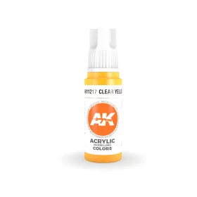   AK Interactive AK11217 Clear Yellow, 17 ml akril makett festék