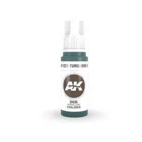   AK Interactive AK11220 Turquoise INK, 17 ml akril makett festék
