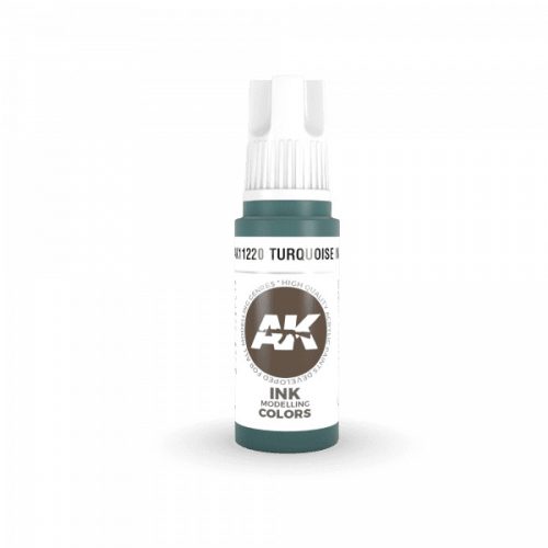 AK Interactive AK11220 Turquoise INK, 17 ml akril makett festék