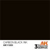 AK Interactive AK11223 Carbon Black INK, 17 ml akril makett festék