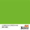 AK Interactive AK11225 Luminous Green INK, 17 ml akril makett festék