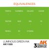 AK Interactive AK11225 Luminous Green INK, 17 ml akril makett festék