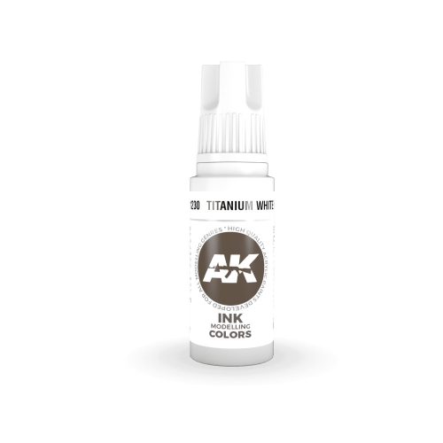 AK Interactive AK11230 Titanium White INK, 17 ml akril makett festék