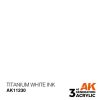 AK Interactive AK11230 Titanium White INK, 17 ml akril makett festék